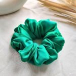 Pine-Green-Dual-Tone-Satin-Scrunchie