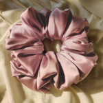 Dusty Pink Luxury Premium Satin Scrunchie_ medium