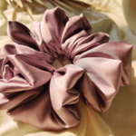 Dusty Pink Luxury Premium Satin Scrunchie_ medium