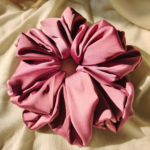 Silken Rasberry luxury Premium Satin Scrunchie_medium (2)