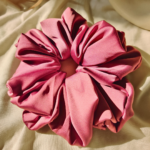 Silken Rasberry luxury Premium Satin Scrunchie_medium (2)